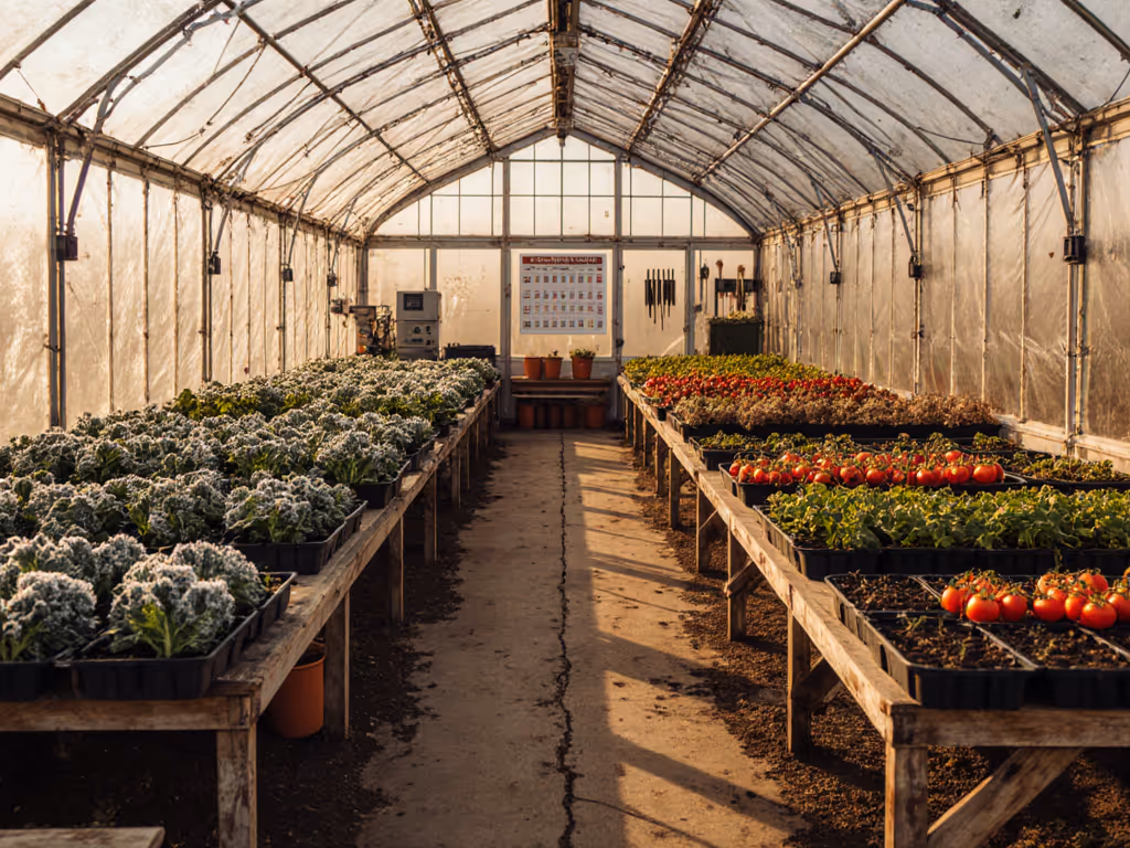 Greenhouse Planting Calendar: Four-Season Harvest Guide