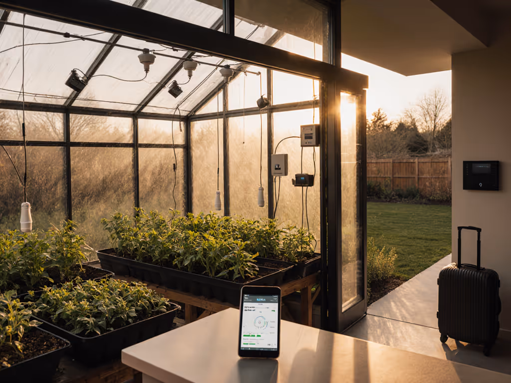 Travel Stress-Free With Attached Greenhouse Automation