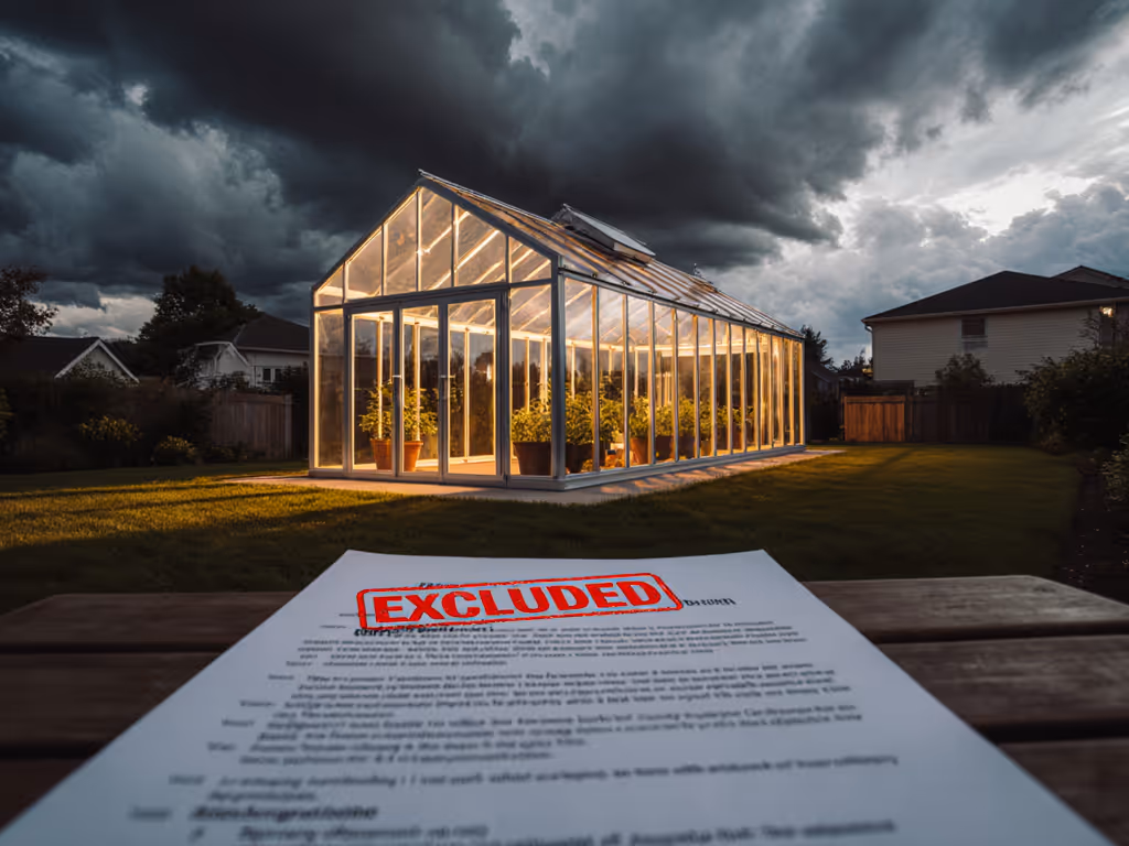 Your Home Insurance Won't Cover That Greenhouse