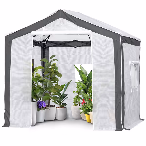 EAGLE PEAK 8x8 Portable Walk in Greenhouse